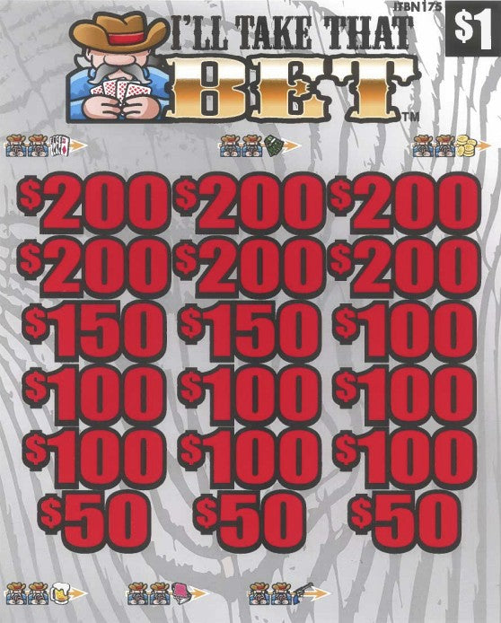 I'll Take That Bet   ITBN175  74.18% Payou