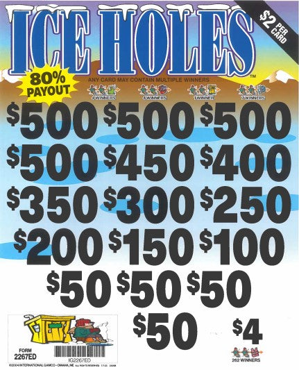 Ice Holes  2267ED   80.57% Payout