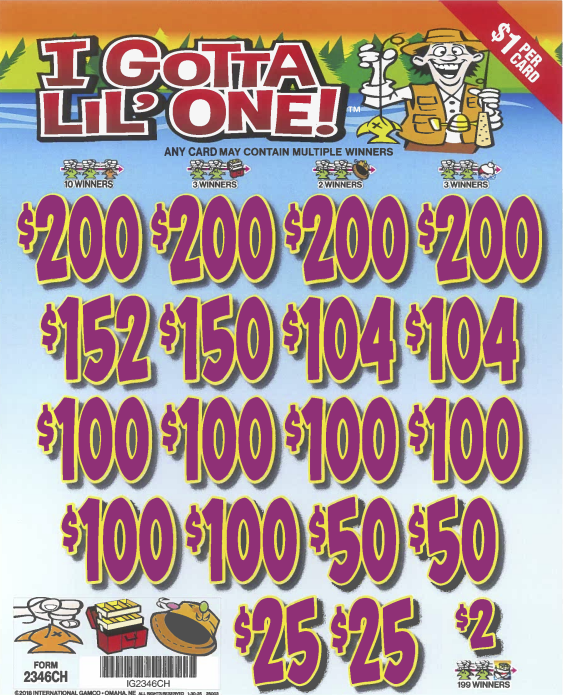 I Gotta Lil' One 2346CH  78.38% Payout