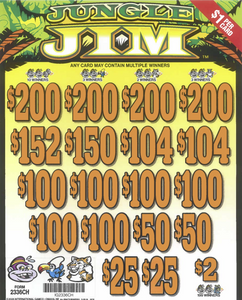 Jungle Jim 2336CH  78.38% Payout, 3136 Cards
