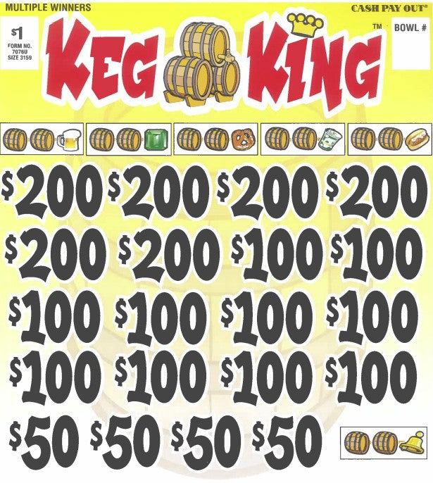Keg King  7076U  75.9% Payout