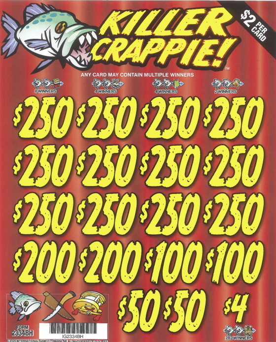 Killer Crappie   2334BH  75.7% Payout