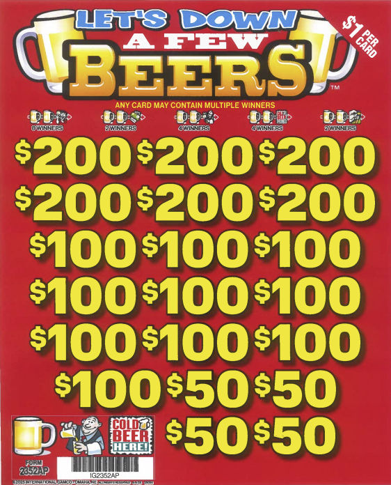 Let's Down A Few Beers 2352AP 75.35% Payout