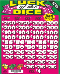 Luck of The Dice 2275CE     84.5% Payout