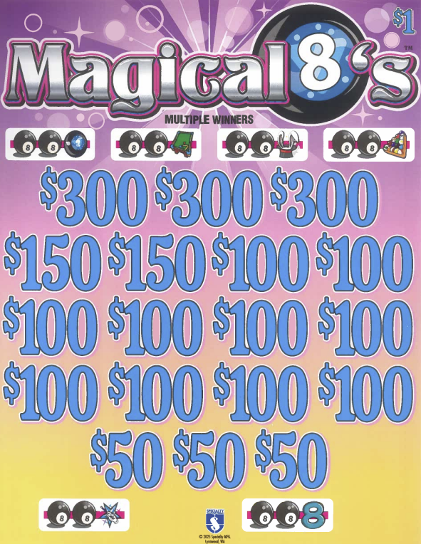 Magical 8's   7400R  74% Payout