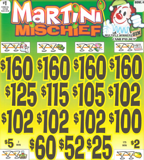 Martini Mischief  7075M  79% Payout