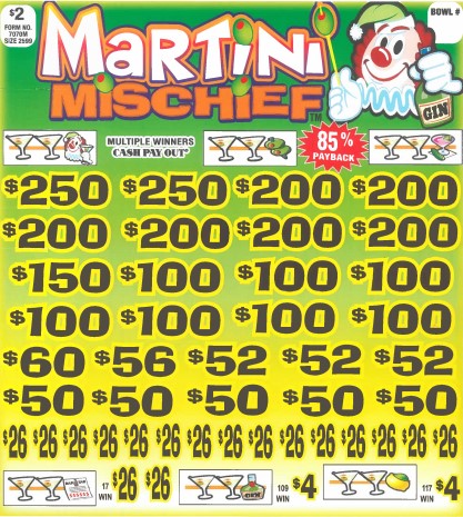 Martini Mischief 7070M  85% Payout