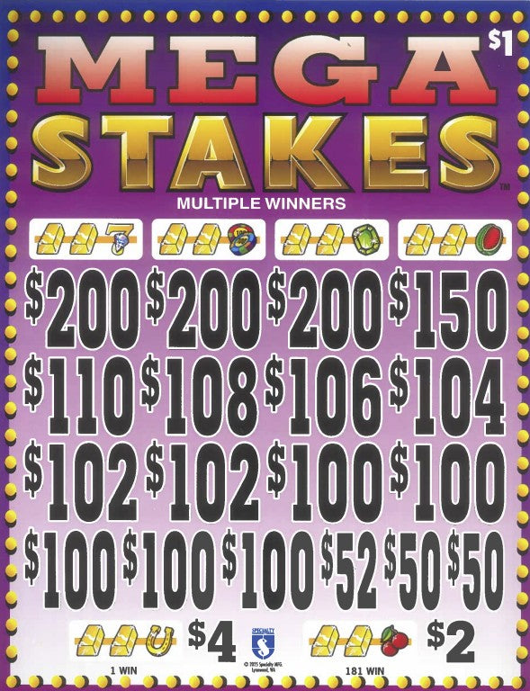 Mega Stakes   7651S  75.95% Payout