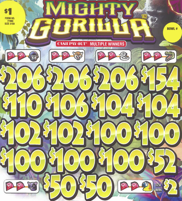 Mighty Gorilla   7748Q   75.97% Payout
