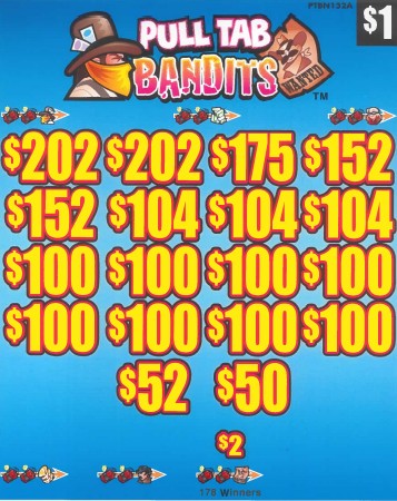 Pull-Tab Bandits  PTSN152  79.23% Payout
