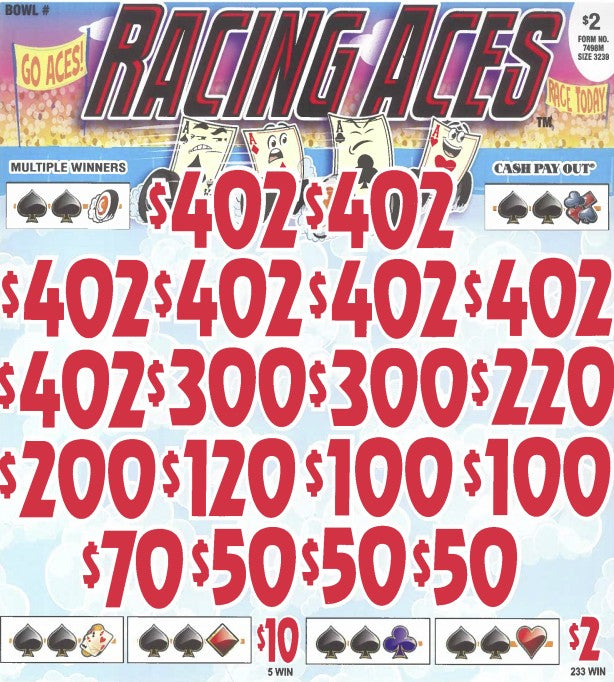 Racing Aces  7498M 75.5% Payout