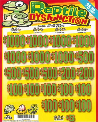 Reptile Disfunction  2368BS  77% Payout