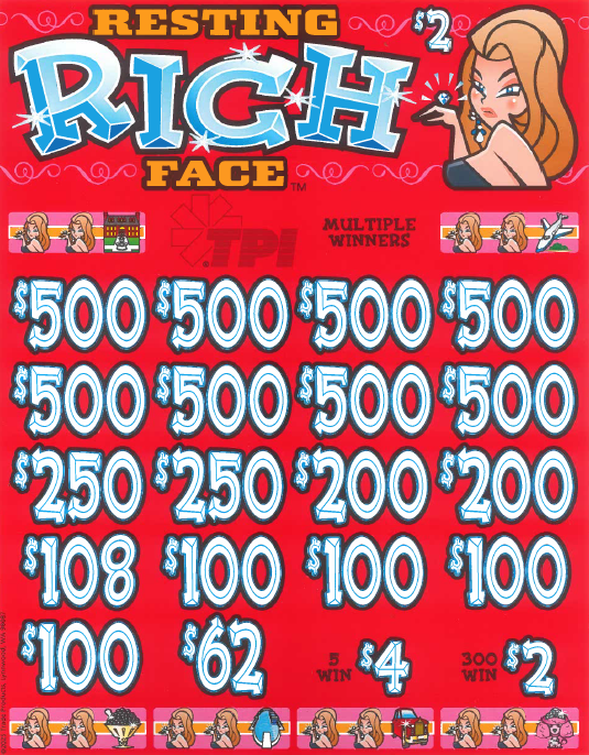 $2 Resting Rich Face 7415Q  76% Payout