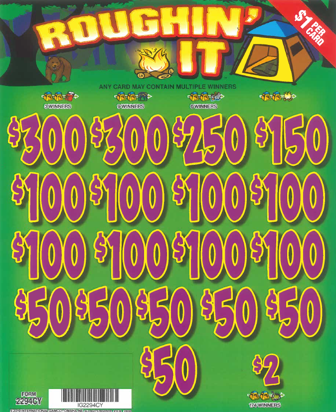 $1 Roughin' It  2294CY    79.69% Payout