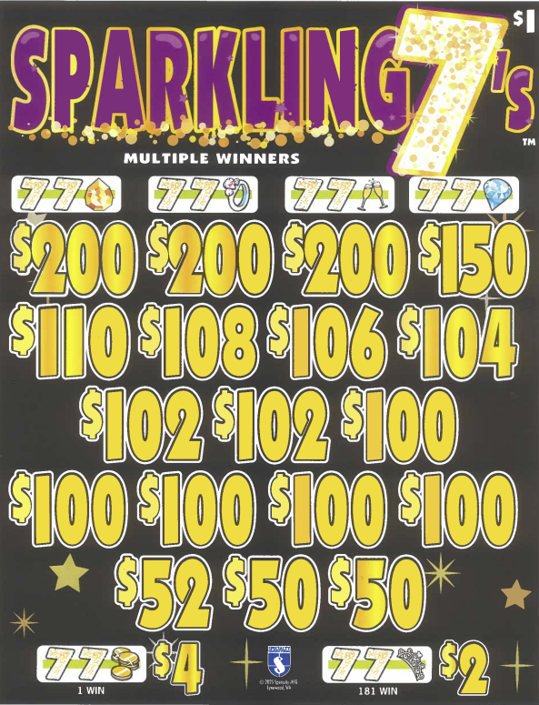 Sparkling 7's  7259Q  75.95% Payout