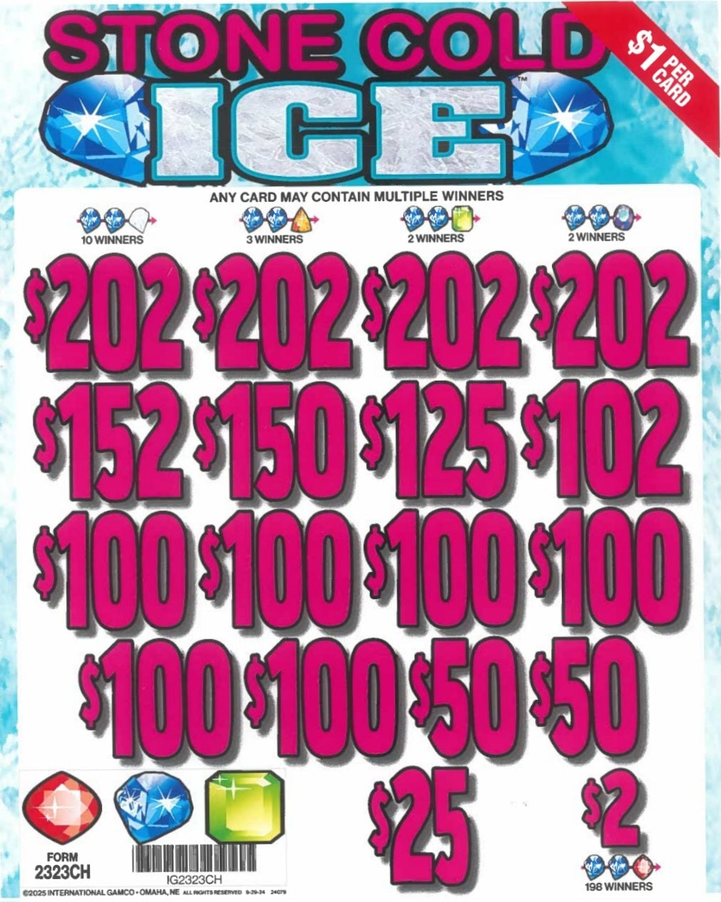 Stone Cold Ice   2323CH  78.38% Payout