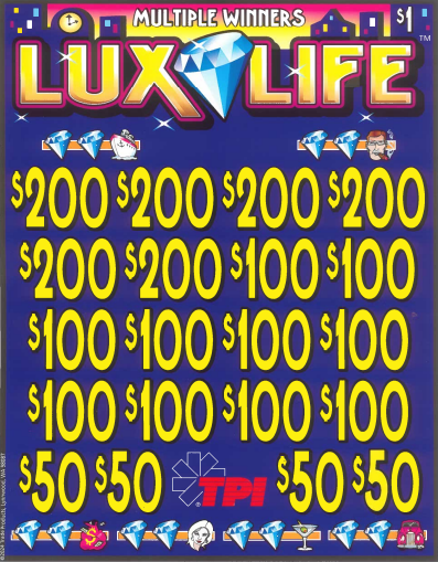 Lux Life    7208L 75% Payout