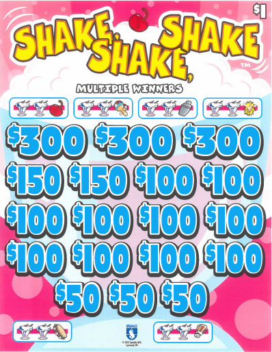 Shake, Shake, Shake 7468L    74% Payout