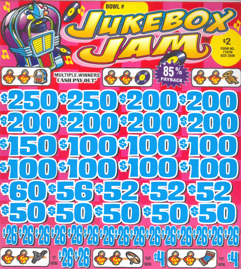 Jukebox Jam  7797M   85% Payout