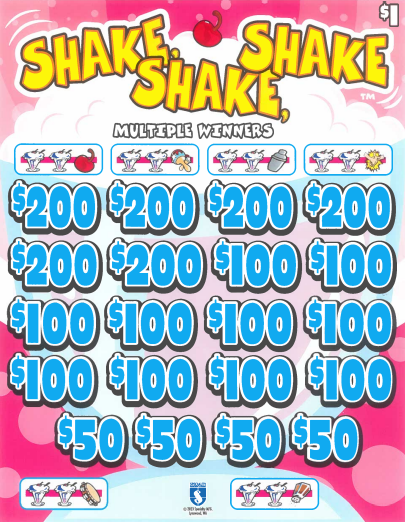 Shake, Shake, Shake   7467L 75.95% Payout