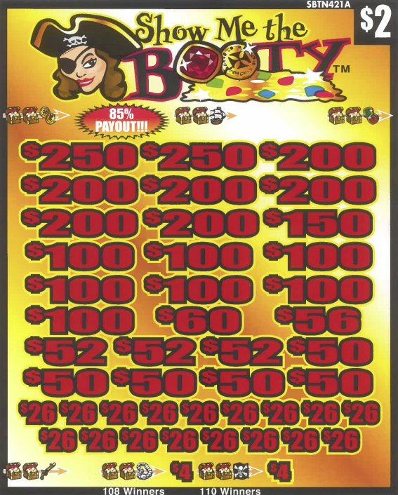 Show Me The Booty   SBTN421A  85% Payout