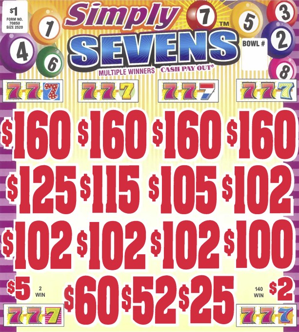 Simply 7's   7085U  79% Payout