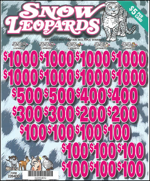 Snow Leopards TD's    2264DQ  74% Payout