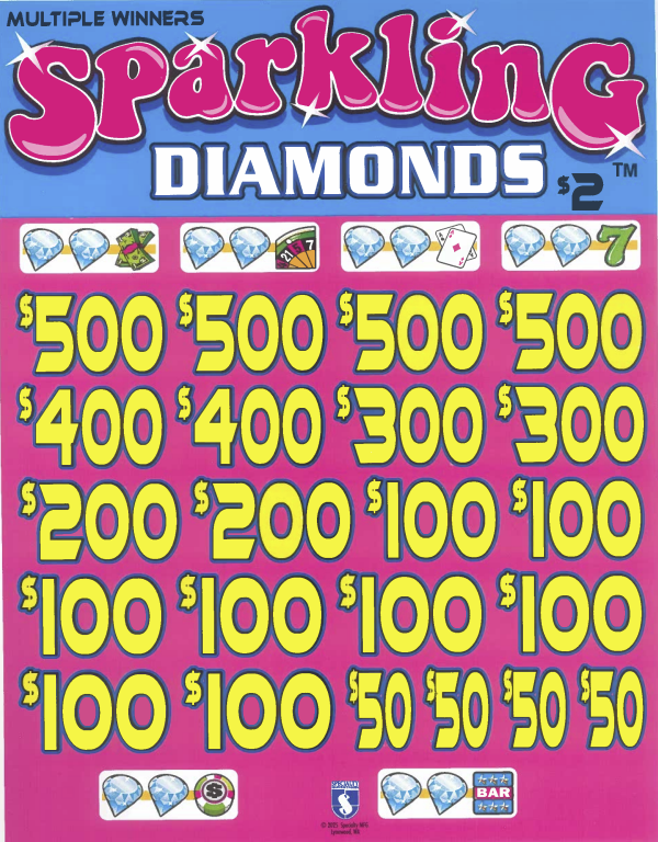 Sparkling Diamonds  7074S   75% Payout