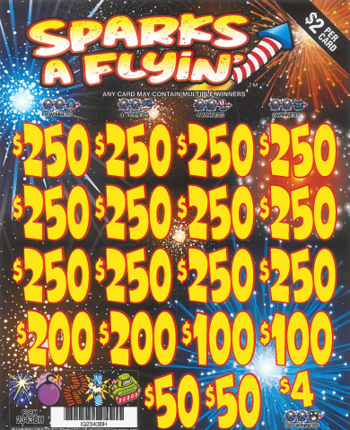 $2 Sparks A Flyin' 2343BH  75.7% Payout