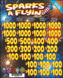 $5 Sparks A Flyin  2343DQ  74% Payout
