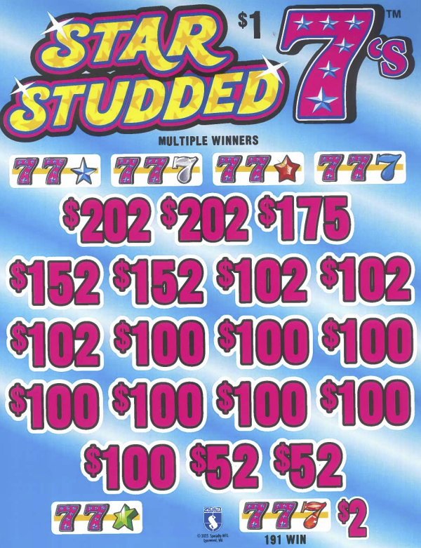 Star Studded 7's   7079S  79.33% Payout