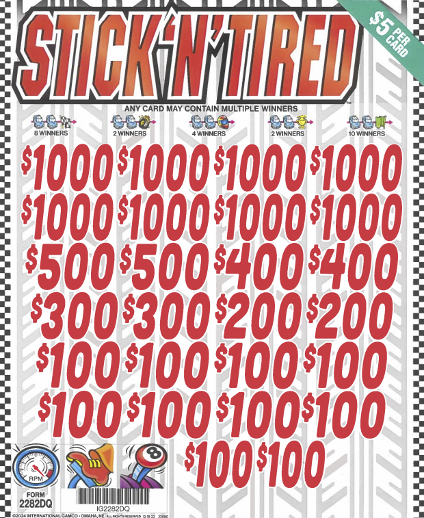 Stick 'N' Tired 2281DQ  74% Payout