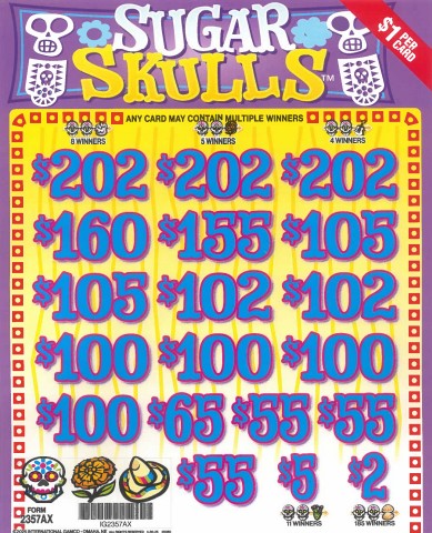 Sugar Skulls  2357AX   75.04% Payout