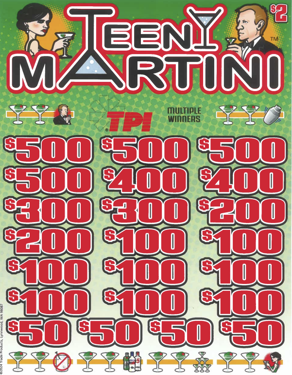 Teeny Martini  7581P  75% Payout