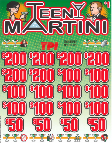 Teeny Martini   7578P  75% Payout