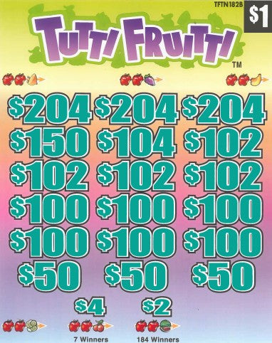 Tutti Fruitti   TFTN182B   76.39% Payout