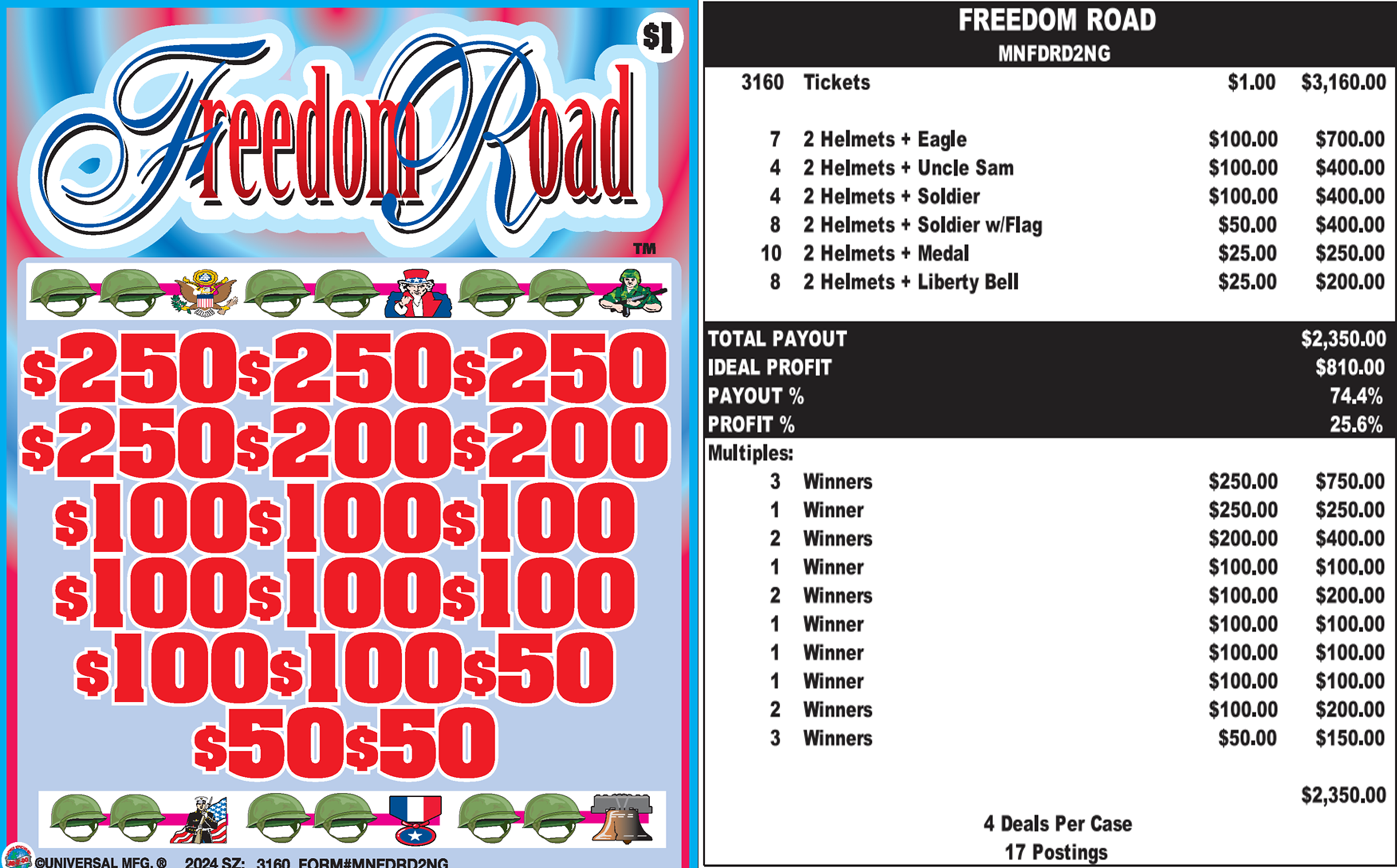 $1 NGG Patriotic Exclusive No Bottom Games