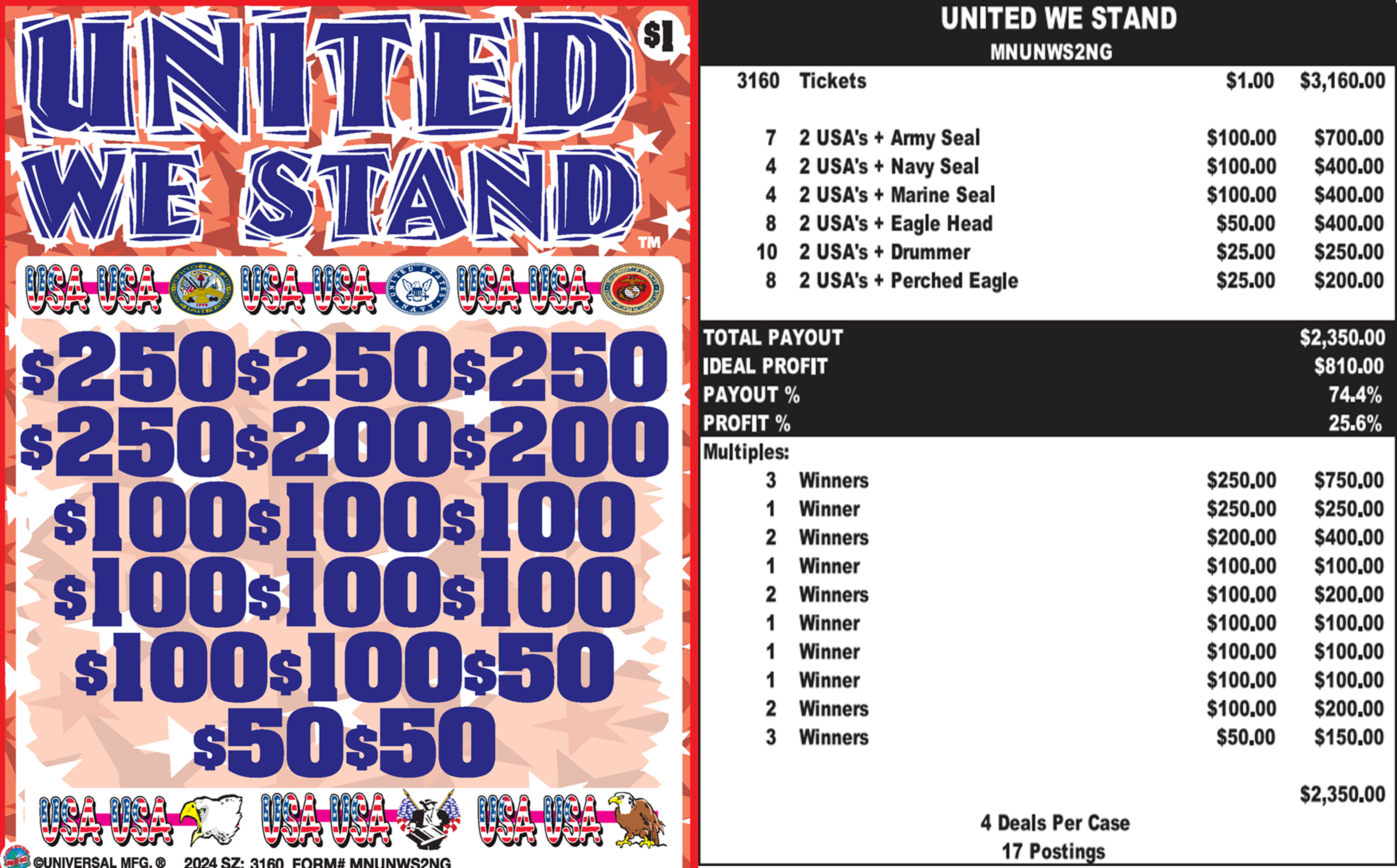 $1 NGG Patriotic Exclusive No Bottom Games
