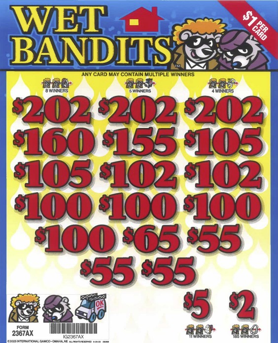 Wet Bandits   2367AX   75.04% Payout
