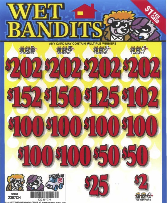 Wet Bandits 2367CH  78.38% Payout