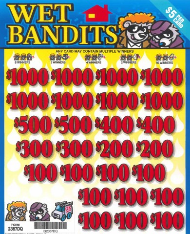 Wet Bandits  2367DQ  74% Payout