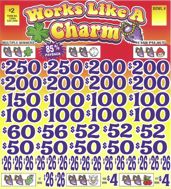 Works Like A Charm  7306Q  85% Payout