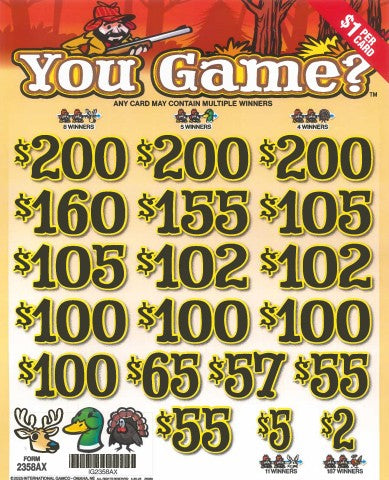 You Game  2358AX   75.04% Payout