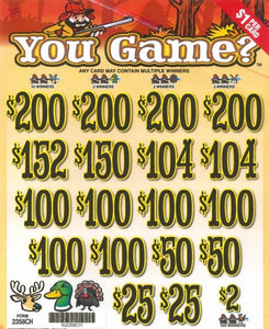You Game?  2358CH  78.38% Payout