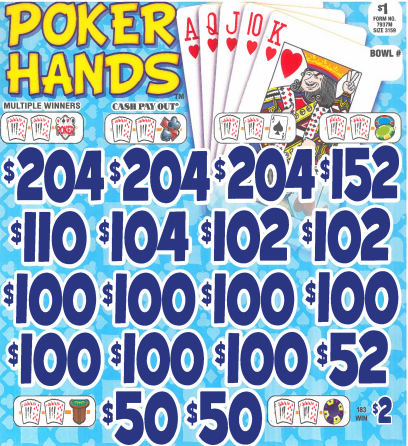 Poker Hands 7937M  75.97% Payout