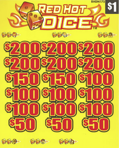 Red Hot Dice  RHDN175  74.18% Payout