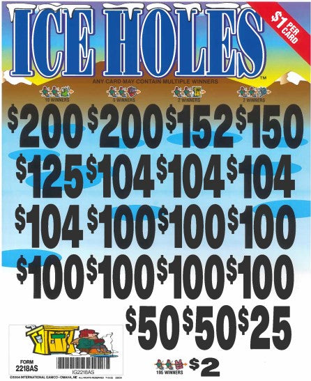 Ice Holes  2218AS  78.38% Payout